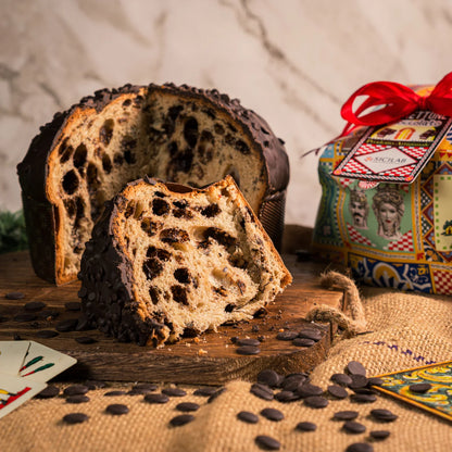 Panettone Artigianale con Gocce di Cioccolato | 1kg