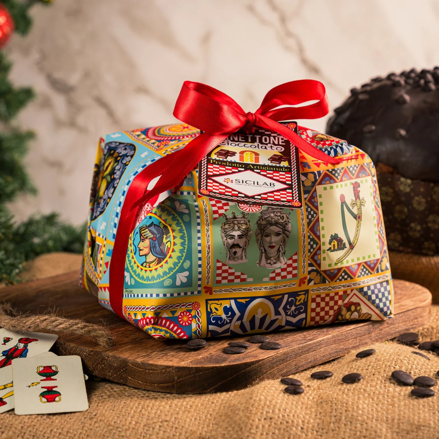 Panettone Artigianale con Gocce di Cioccolato | 1kg