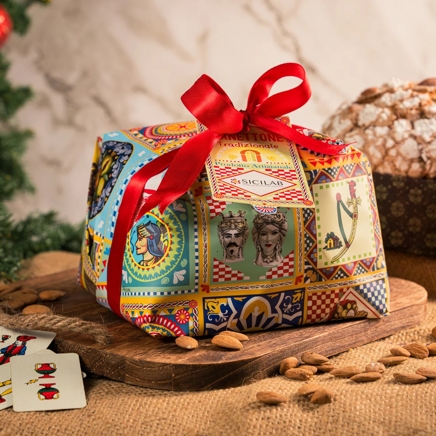 Panettone Artigianale Tradizionale con Uvetta e Arancia Candita | 1kg