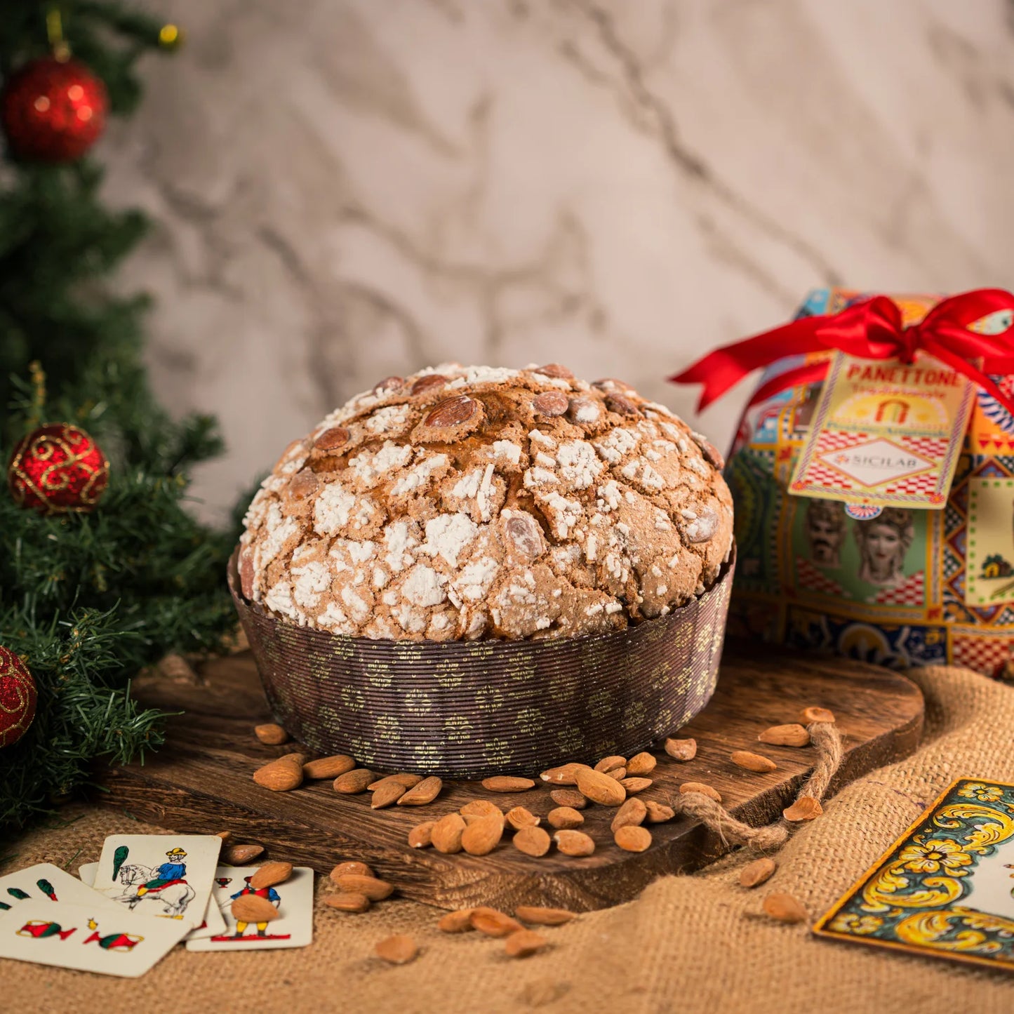 Panettone Artigianale Tradizionale con Uvetta e Arancia Candita | 1kg