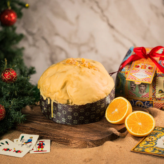 Panettone Artigianale con Crema al all'Arancia | 1kg