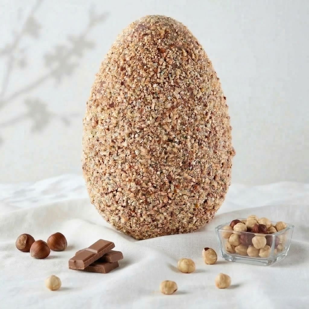 Uovo di Pasqua Artigianale Choco Latte Granellato | 500g